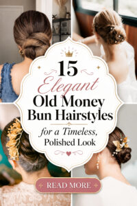15 Elegant Old Money Bun Hairstyles for a Timeless Look