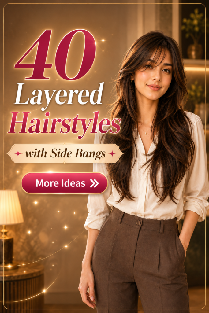 40 Long Layered Hairstyles with Side Bangs Perfect for Any Occasion