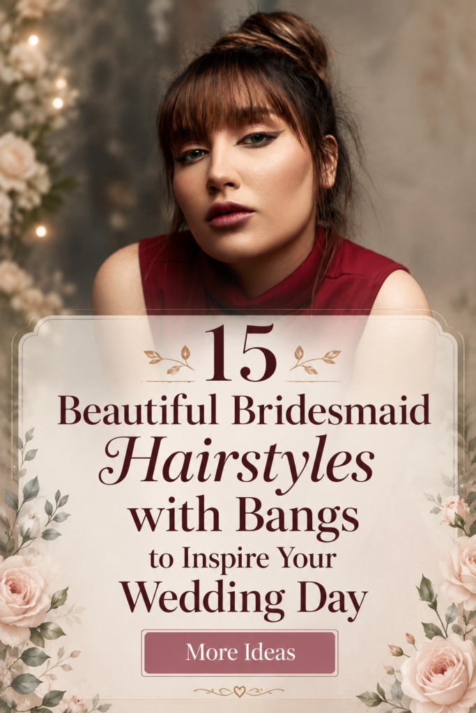 15 Beautiful Bridesmaid Hairstyles with Bangs to Inspire Your Wedding Day
