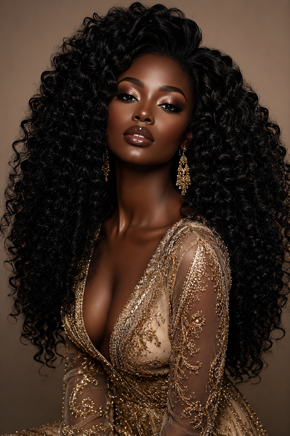 25. Big Voluminous Curly Weave
