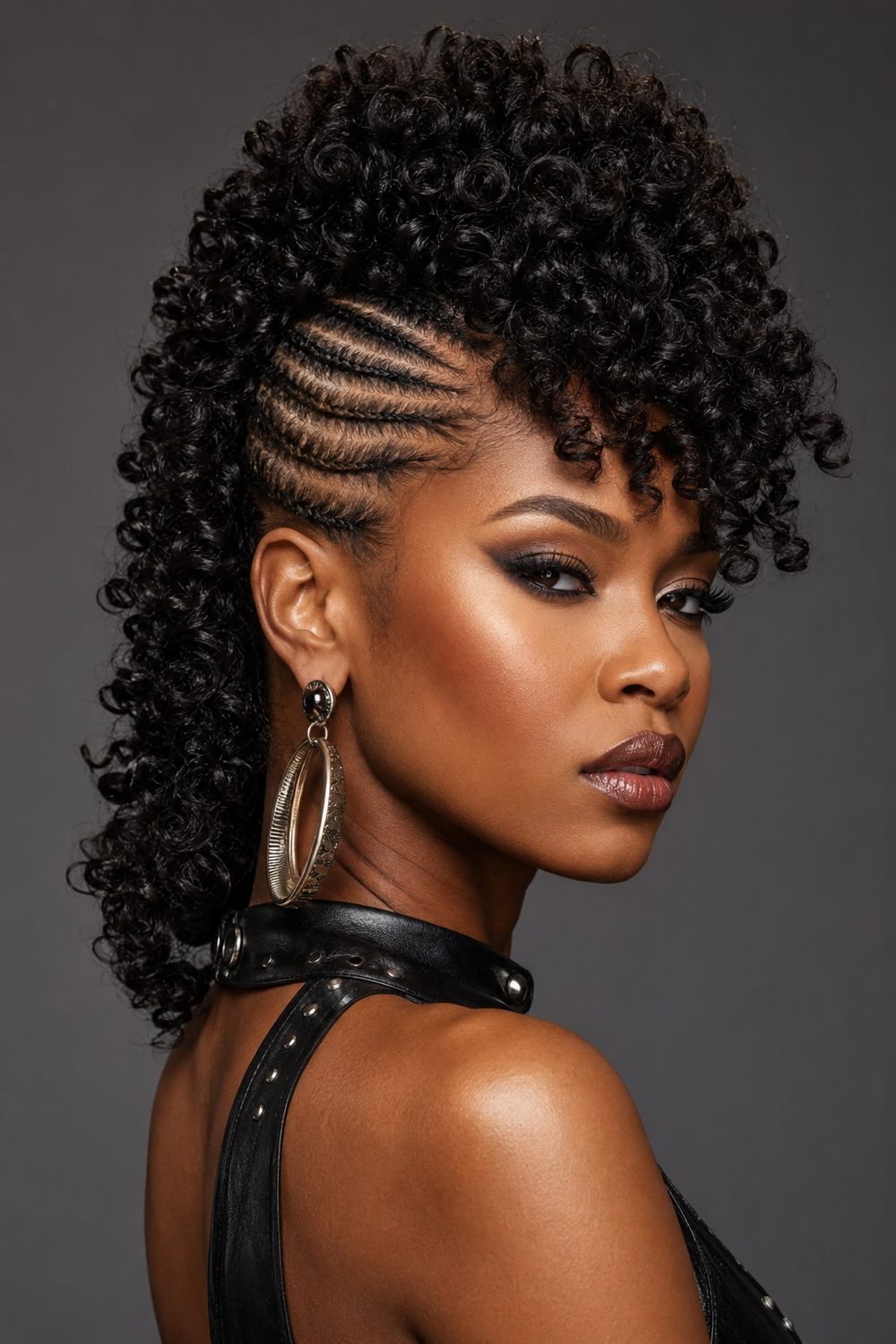 27. Curly Weave Mohawk Style