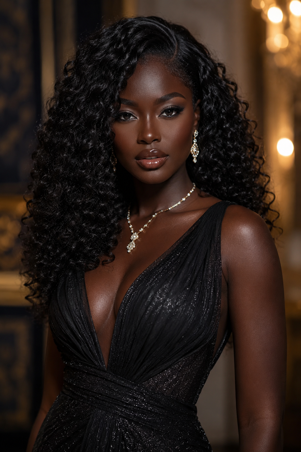 34. Curly Weave for Formal Events