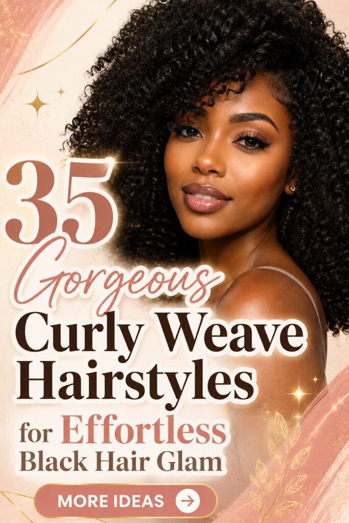 35 Gorgeous Curly Weave Hairstyles for Effortless Black Hair Glam