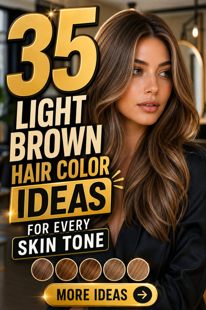 35 Light Brown Hair Color Ideas for Every Skin Tone