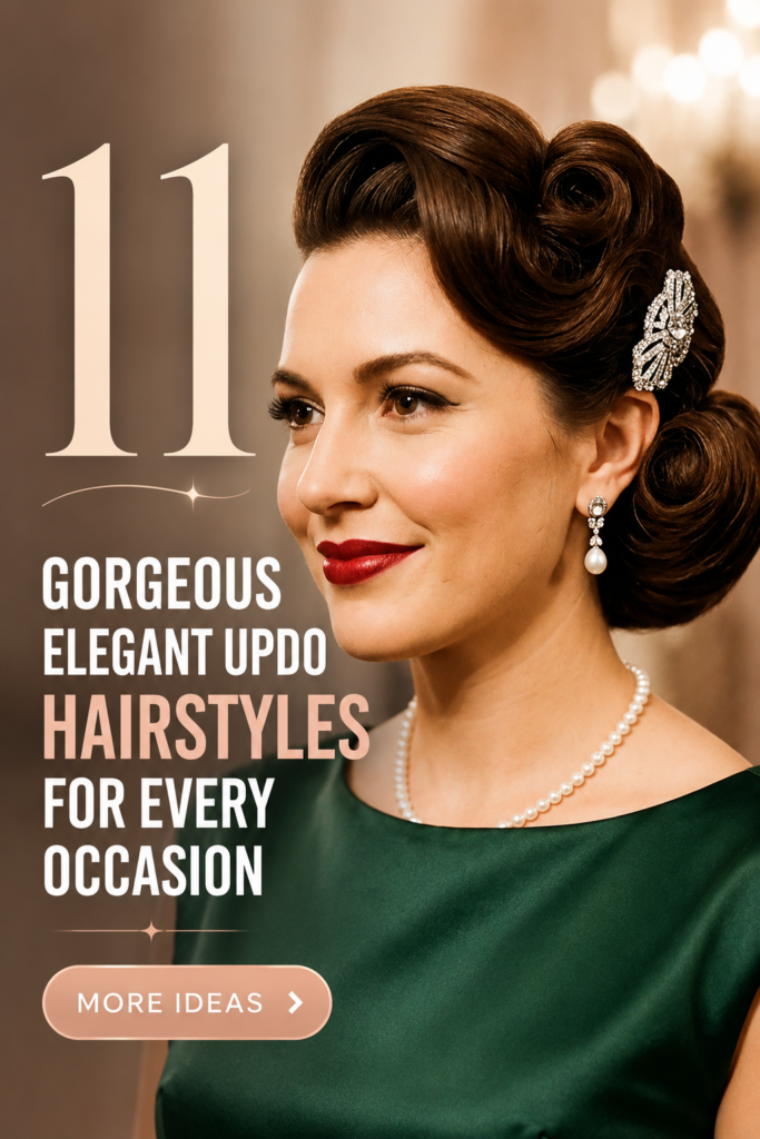 11 Gorgeous Elegant Updo Hairstyles for Every Occasion