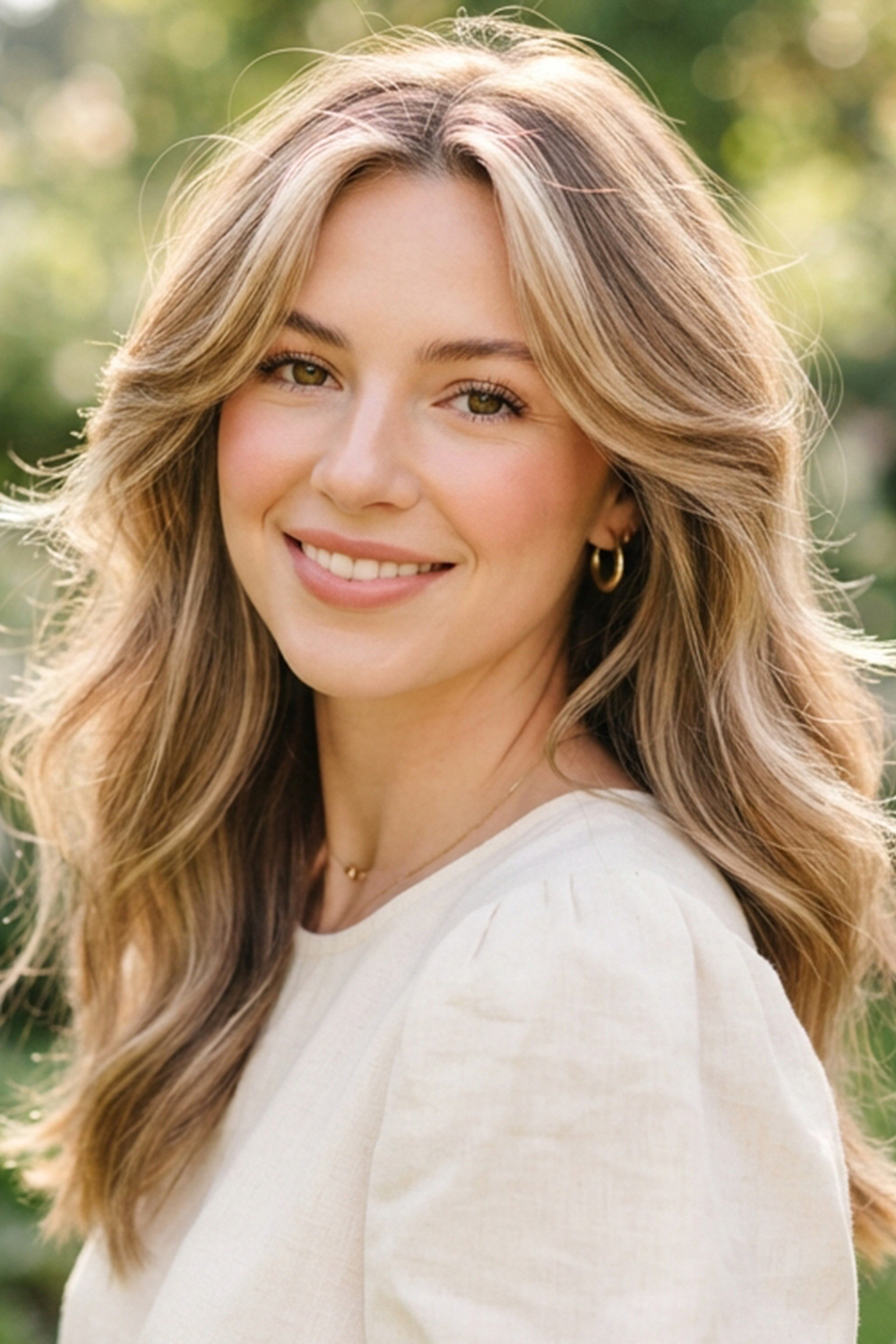 For a brighter take on the trend, light teddy bear bronde leans more heavily into blonde while still holding onto a soft brunette base.