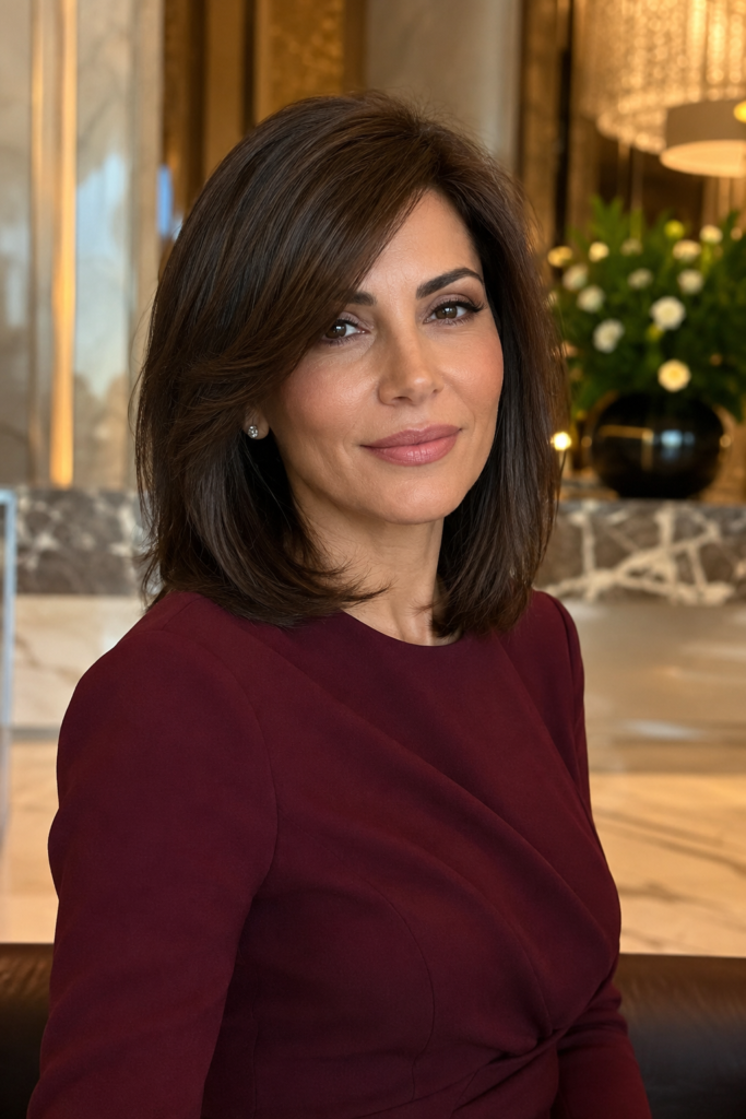 A long bob feels more dimensional when subtle layers are introduced around the face.