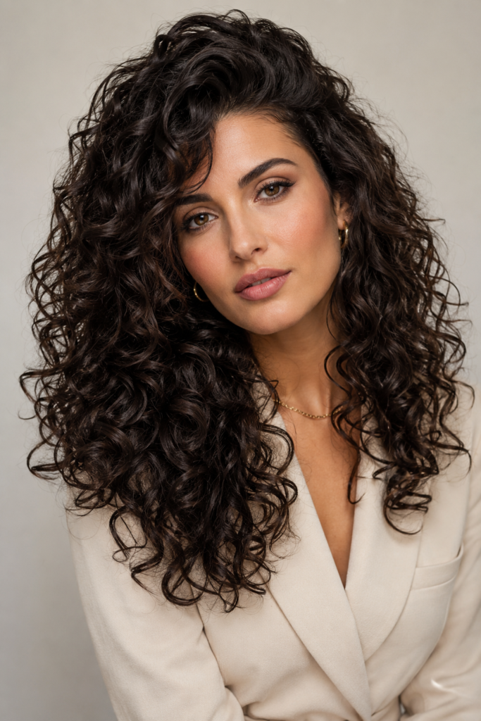 Adding layers to a curly weave enhances movement and prevents the style from appearing too heavy or bulky. 