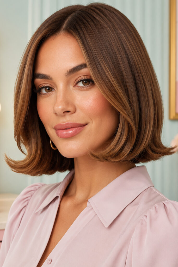 The flipped-end bob brings a playful retro influence into 2026.