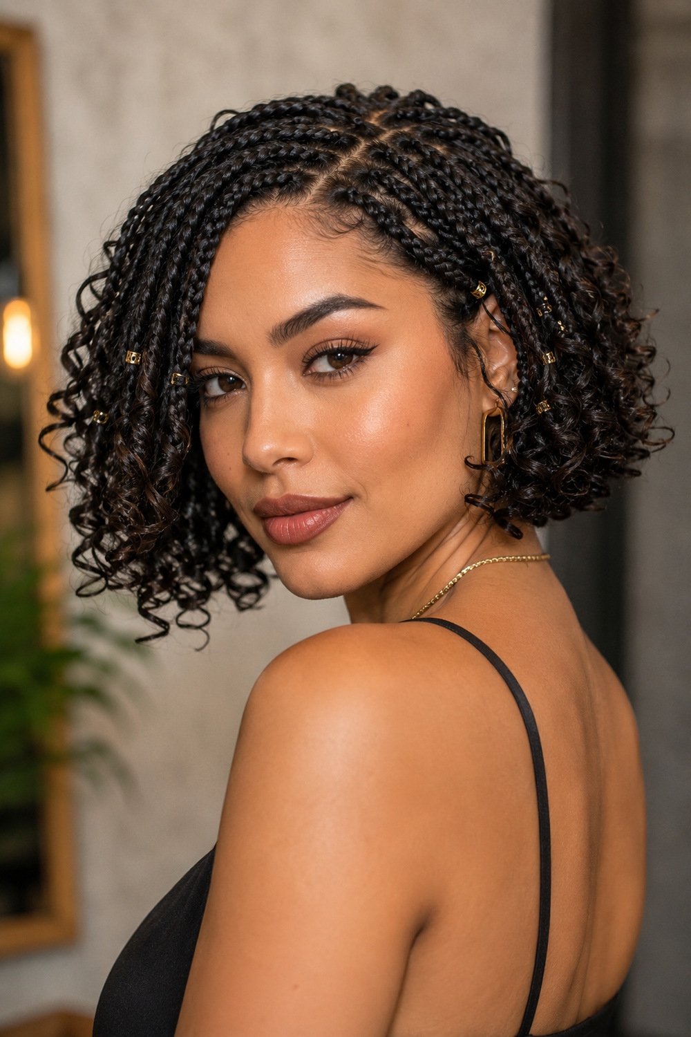 Curly Braided Bob hairstyle
