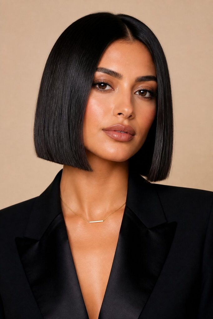 The glass bob is smooth, glossy, and sharply finished.