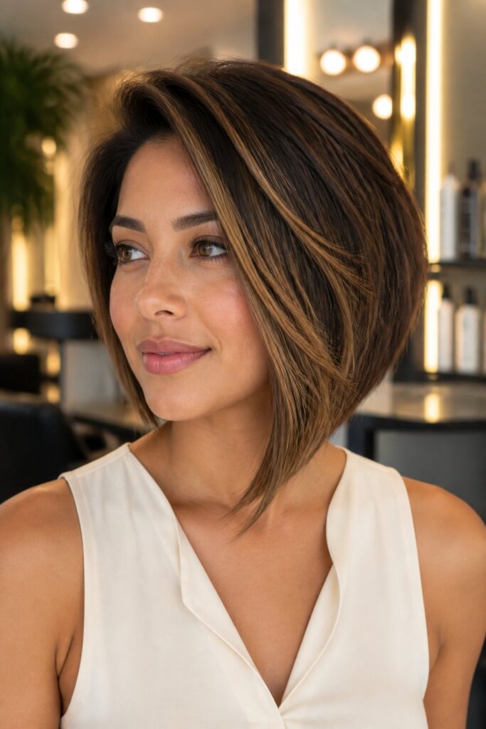 Highlights can make the uneven layers and lengths more visible.
