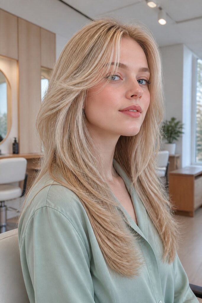 A butterfly haircut can add volume to fine hair when the layers are carefully placed.