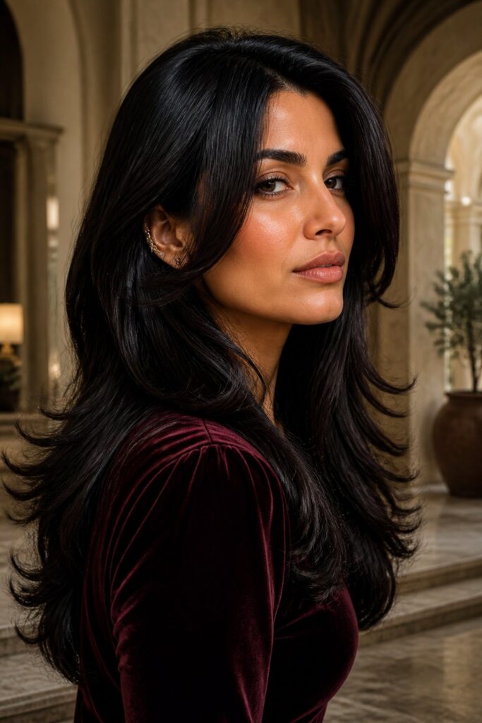 Thick hair often benefits from the weight removal of a butterfly haircut.