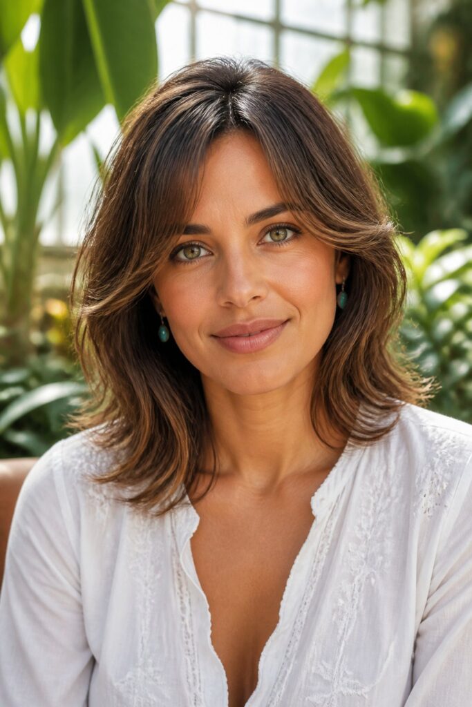Heart-shaped faces often have a wider forehead and a narrower chin.