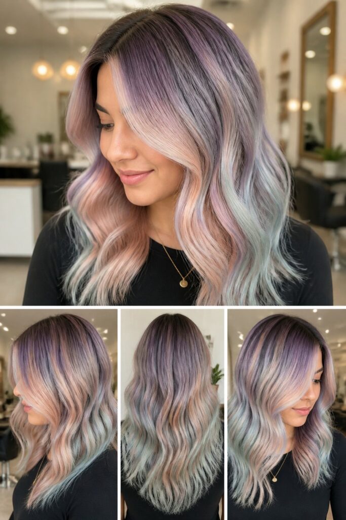 Soft pastels in 2026 favor muted, slightly desaturated tones — think dusty lavender, buttercream peach, and seafoam with gray undertones. 