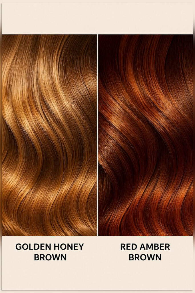 If you lean warm no matter your skin depth, these golden and red-based light browns will bring out your natural glow.