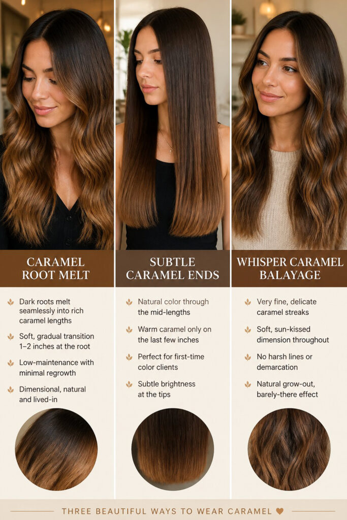 3 Caramel Hair Techniques
