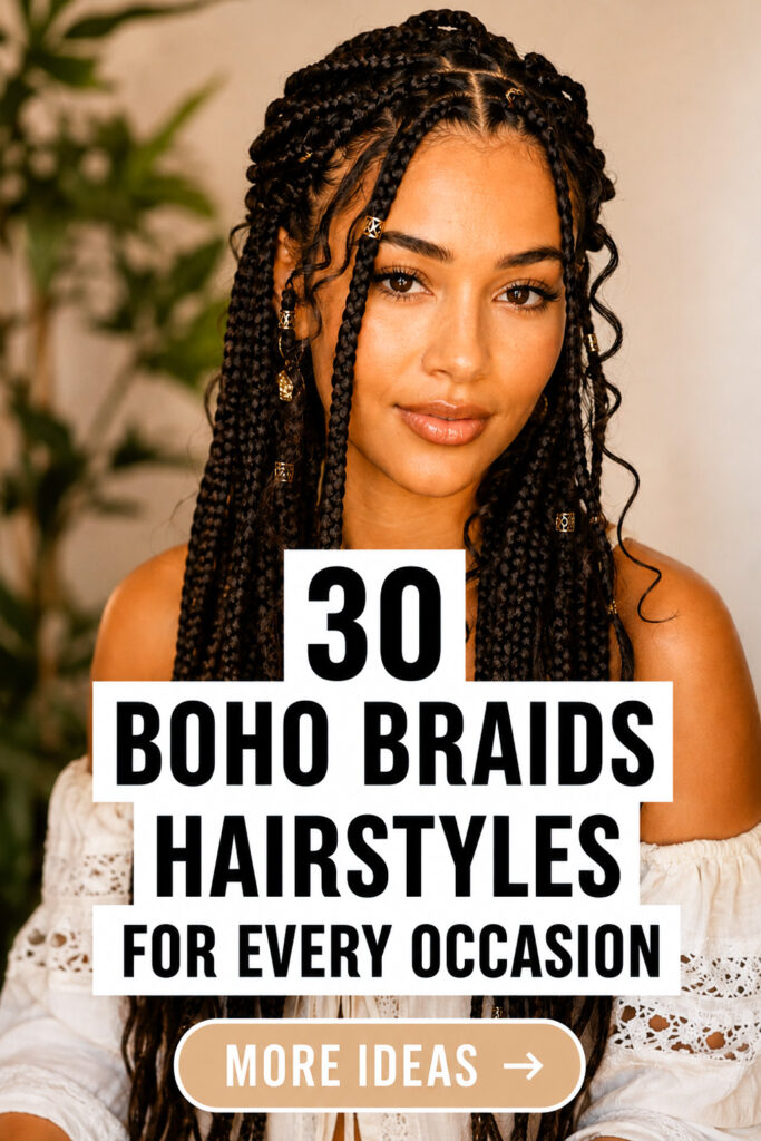 30 Boho Braids Hairstyles for Every Occasion