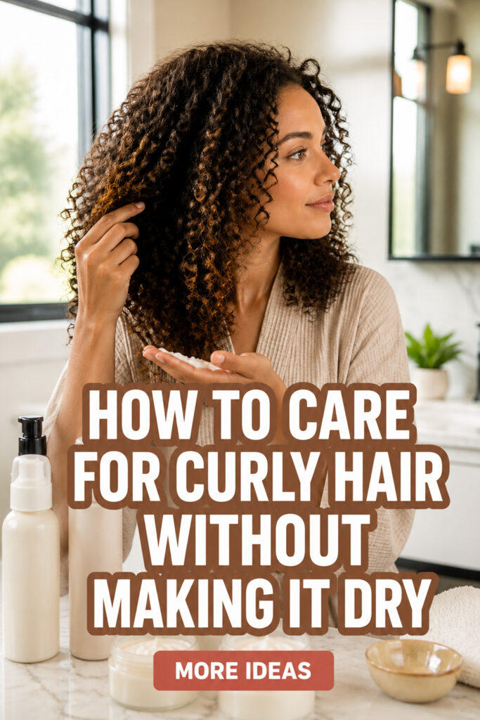 How to Care for Curly Hair Without Making It Dry