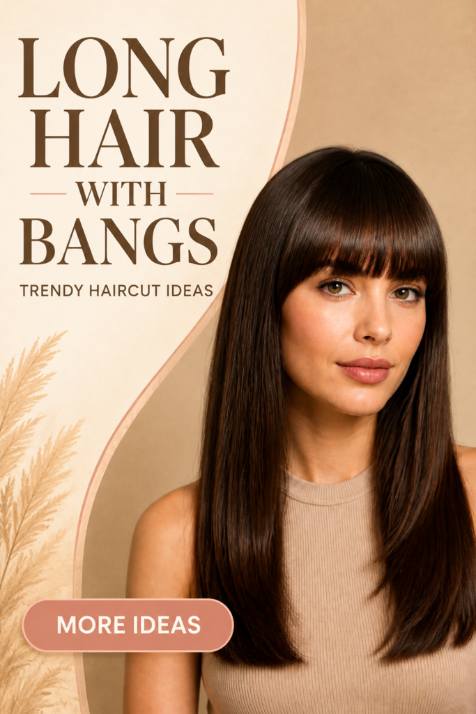 Long Hair With Bangs: Trendy Haircut Ideas Long Hair With Bangs: Trendy Haircut Ideas
