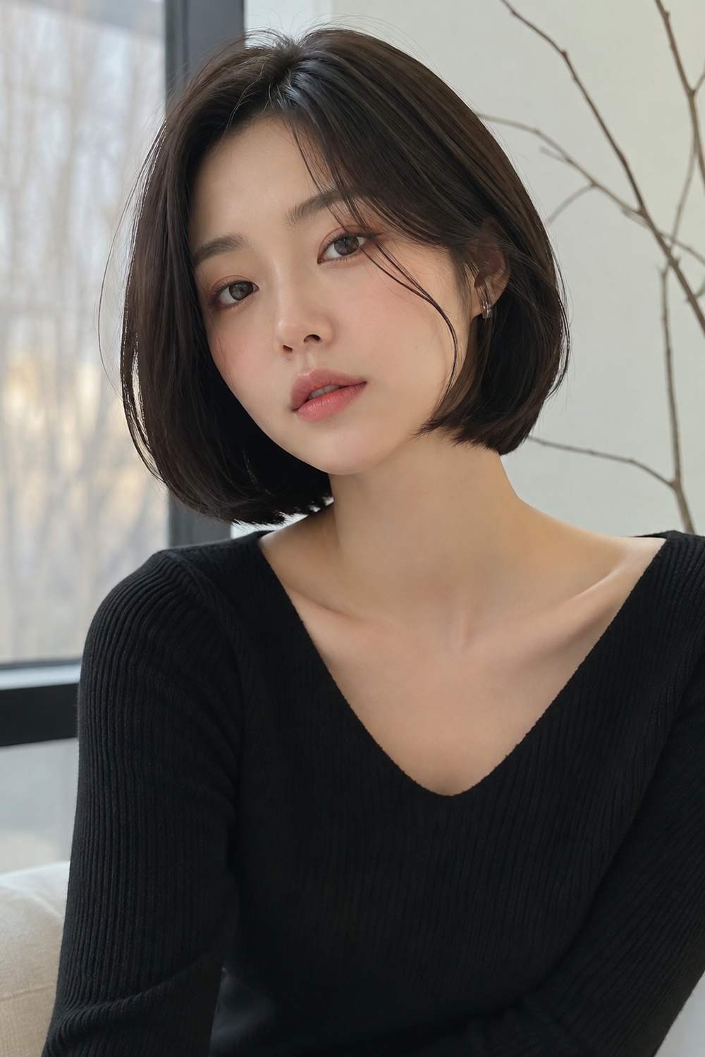 Korean Bob (Dan Bob), matching the hairstyle described in this section.