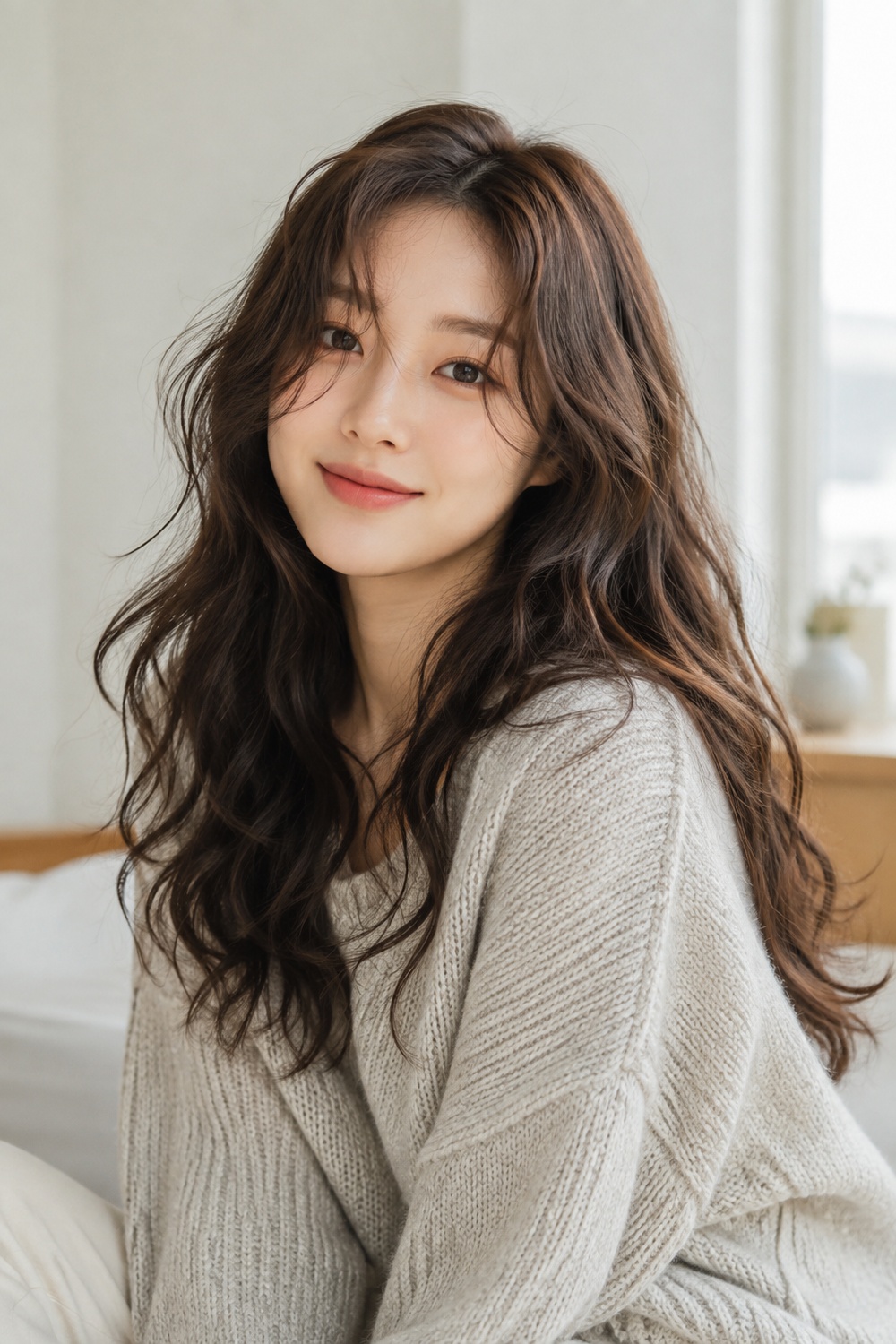 Korean Wavy Perm, matching the hairstyle described in this section.