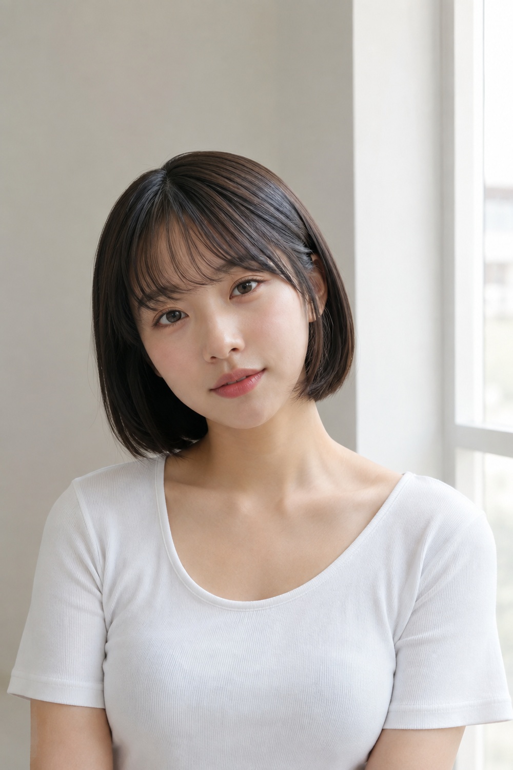 Korean Fringe Bob, matching the hairstyle described in this section.