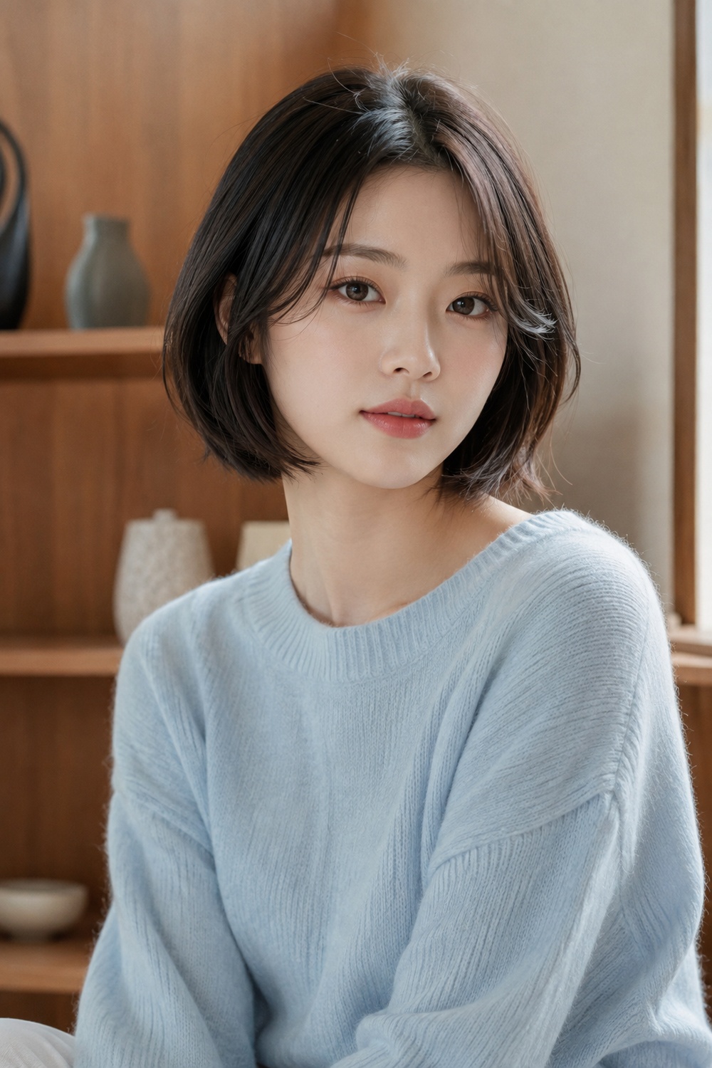 Korean Textured Bob, matching the hairstyle described in this section.