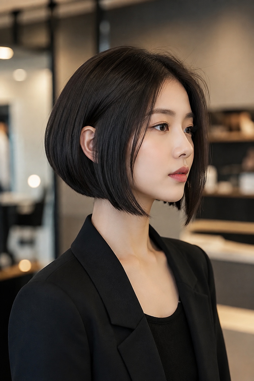 Korean Layered Long Hair with Bangs, matching the hairstyle described in this section.