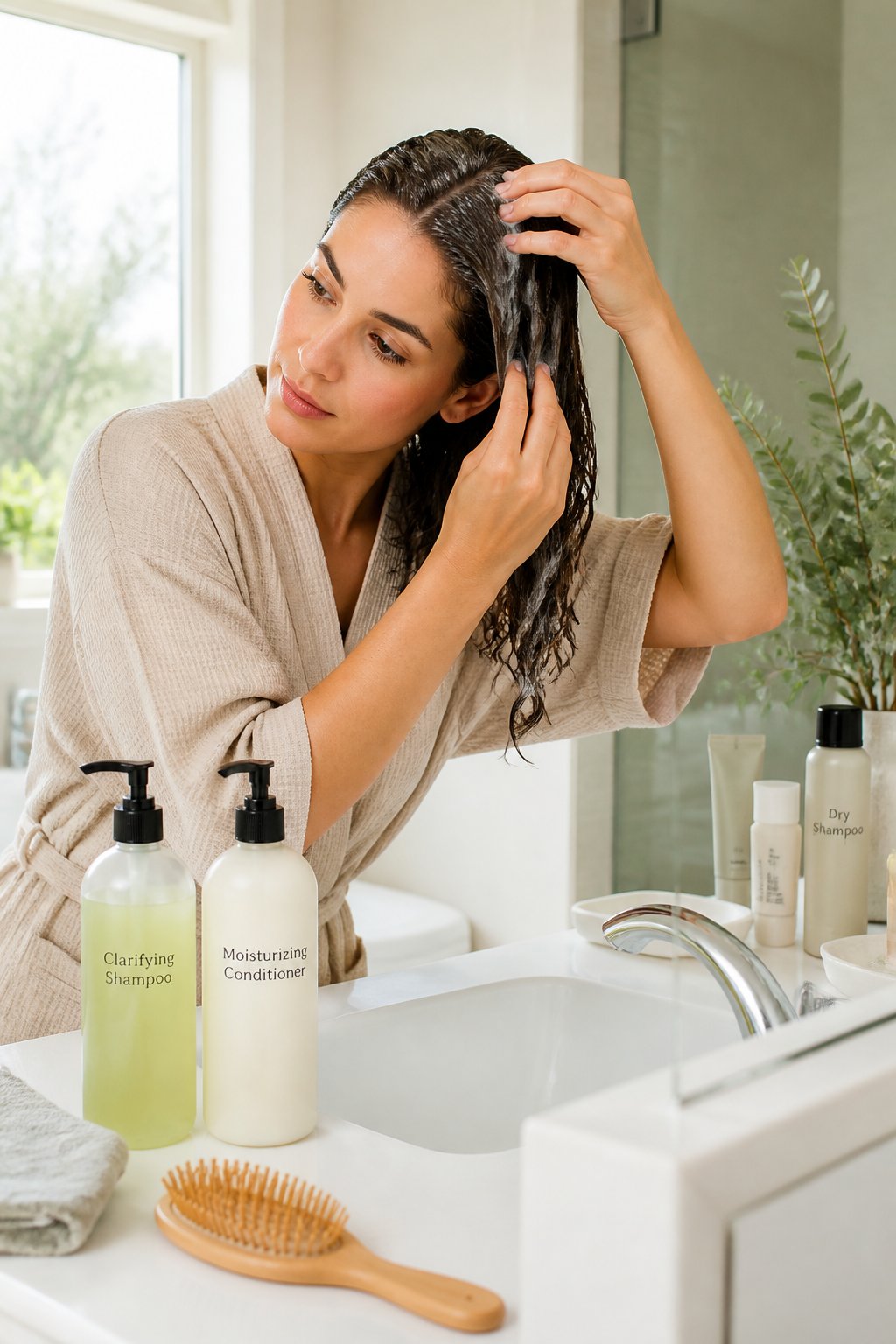 Apply Shampoo to the Scalp and Conditioner to the Ends