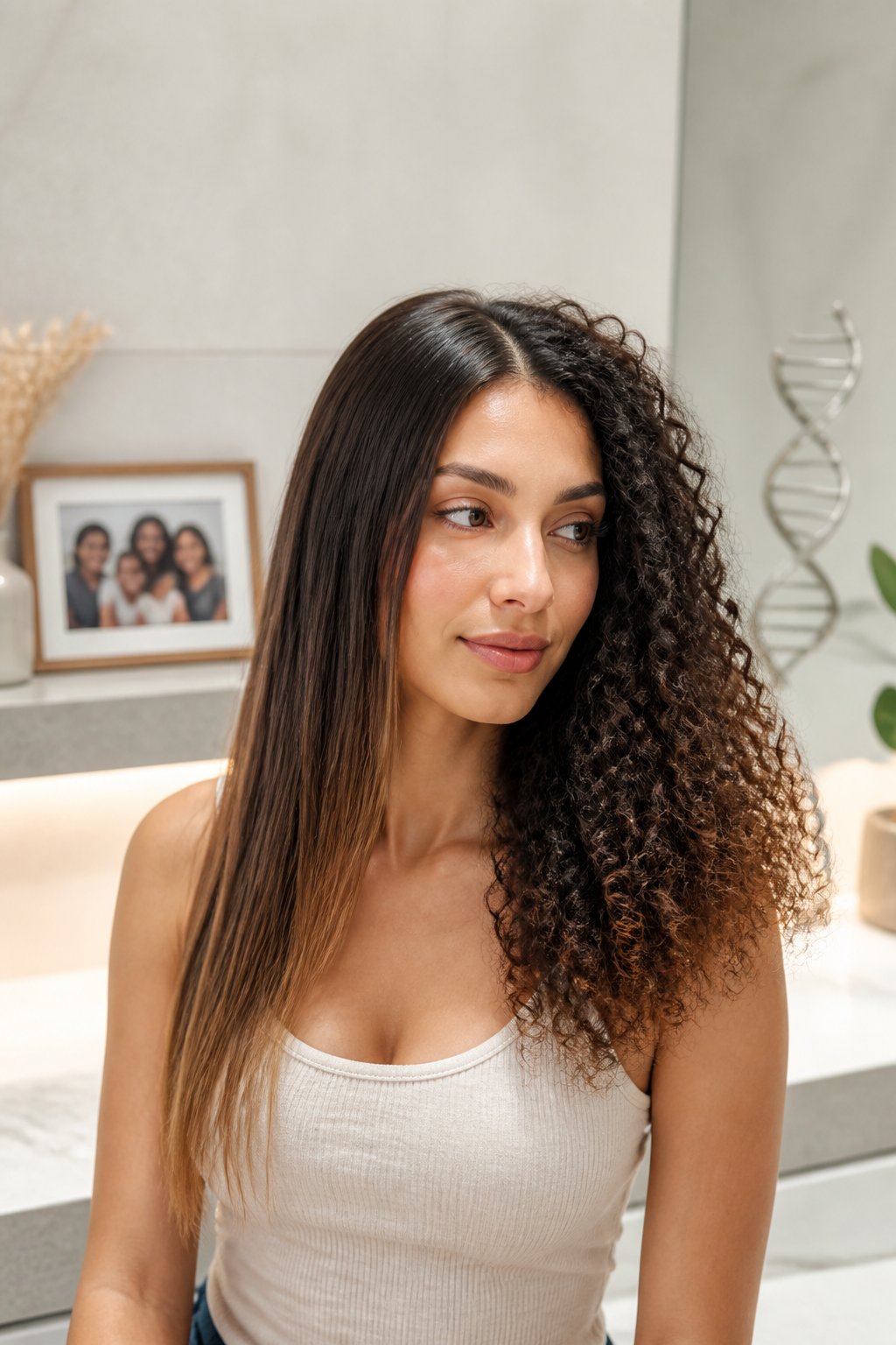 Genetics, Hair Type, and Oil Distribution