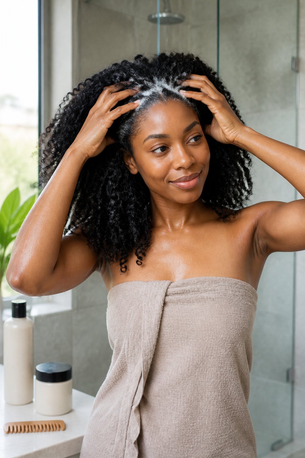 Thick, Coarse, Curly, and Black Hair