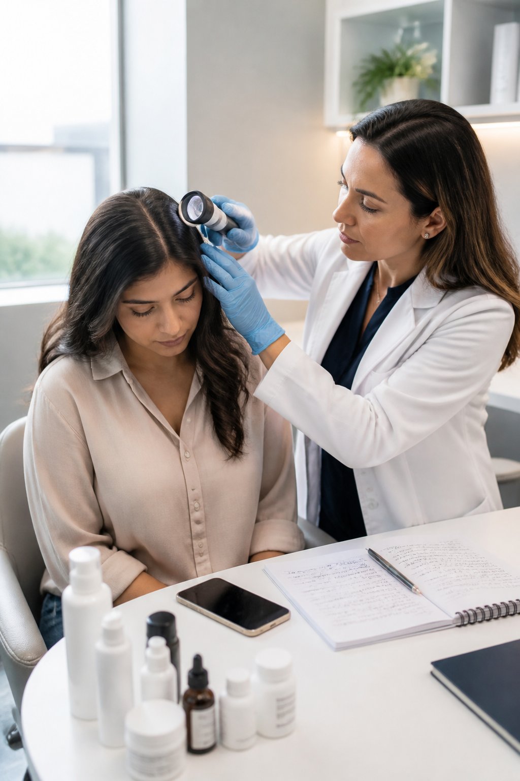 AI-generated image illustrating When to See a Dermatologist