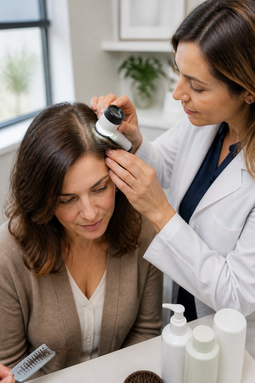 Consult a dermatologist or qualified hair professional if dryness persists despite gentler care, or if your scalp becomes painful, intensely itchy, inflamed, or heavily flaky.