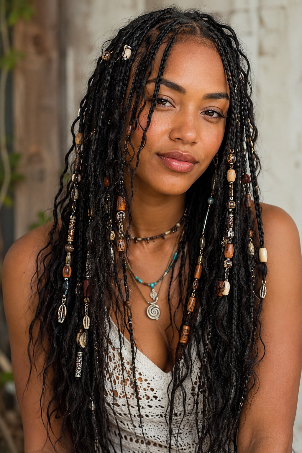 Beads instantly transform simple braids into a personalized boho statement.