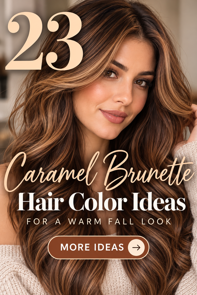 23 Caramel Brunette Hair Color Ideas for a Warm Fall Look