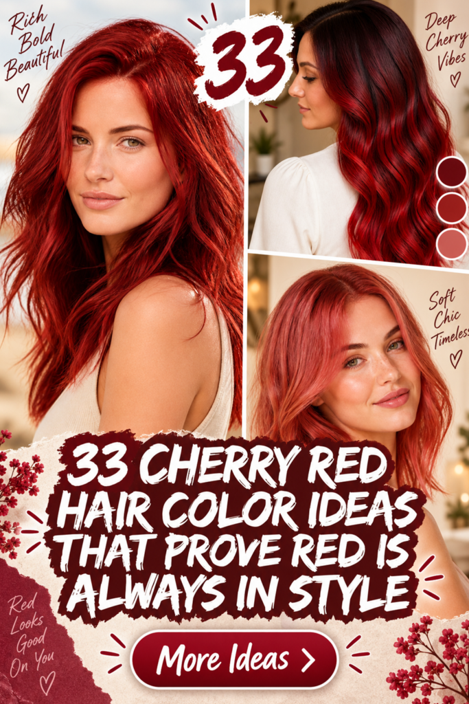 33 Cherry Red Hair Color Ideas That Prove Red Is Always in Style