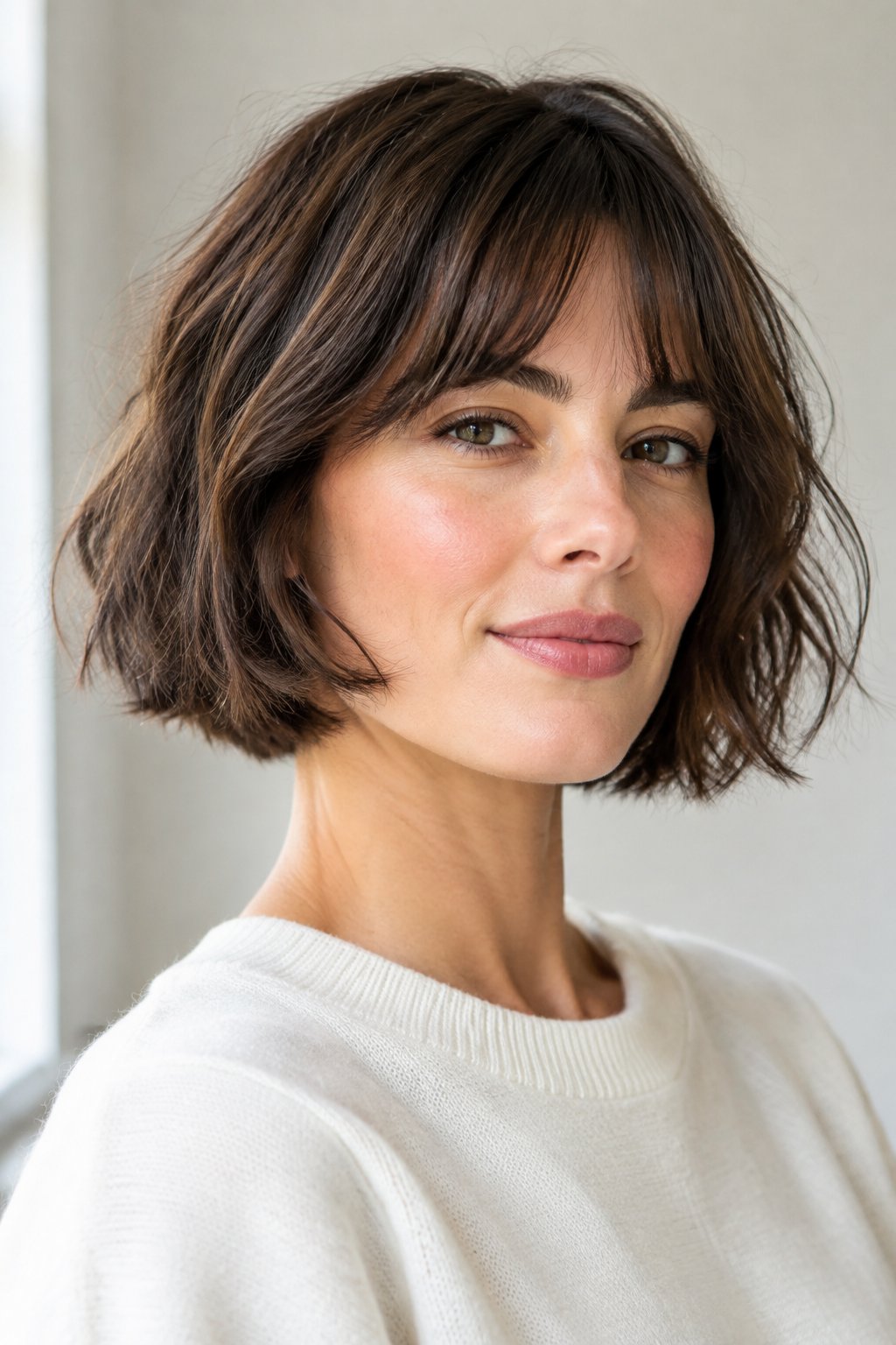 Airy French Bob – Light styling and soft bends keep the haircut fresh and easy.