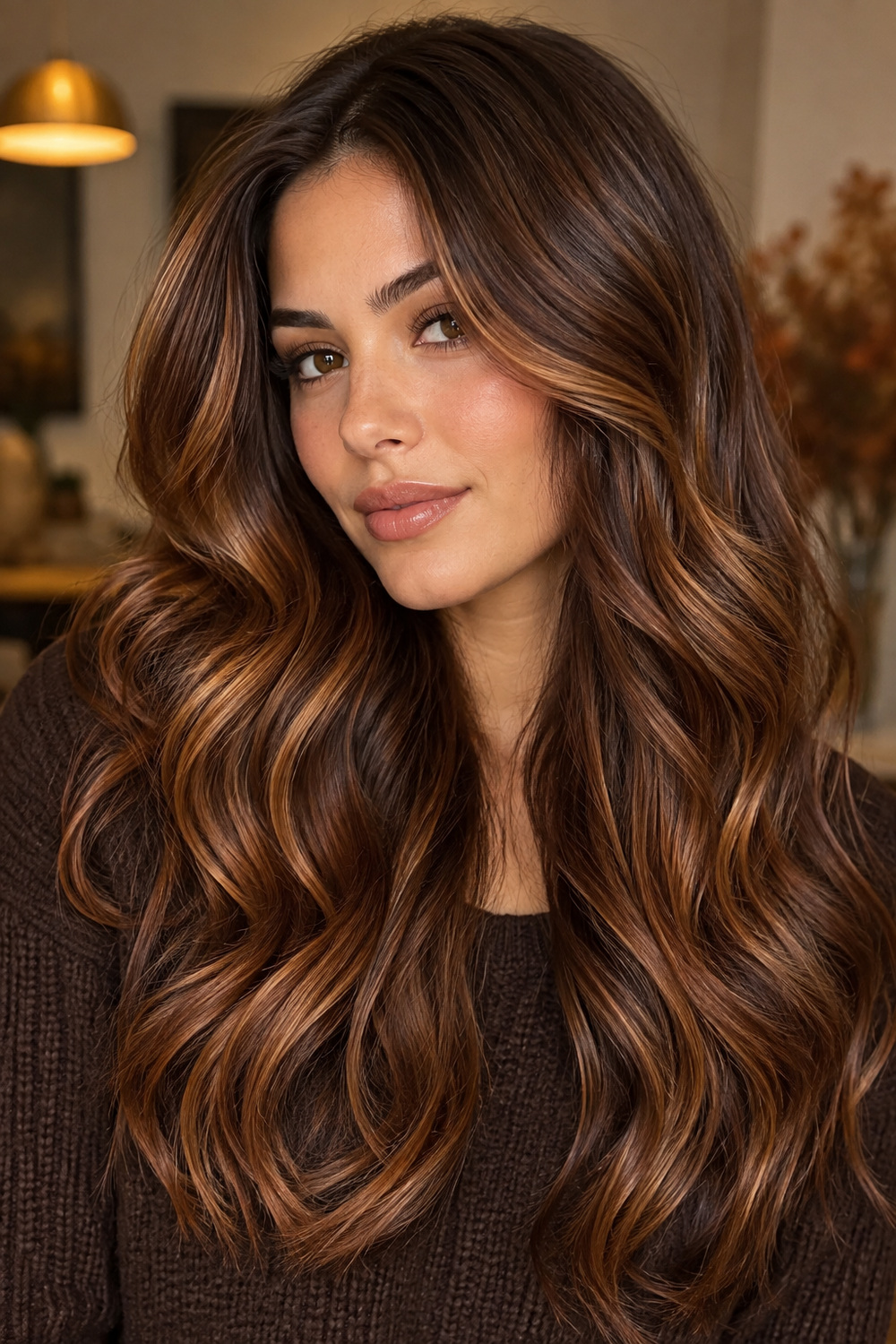 Caramel Brunette Balayage - caramel brunette hair color example