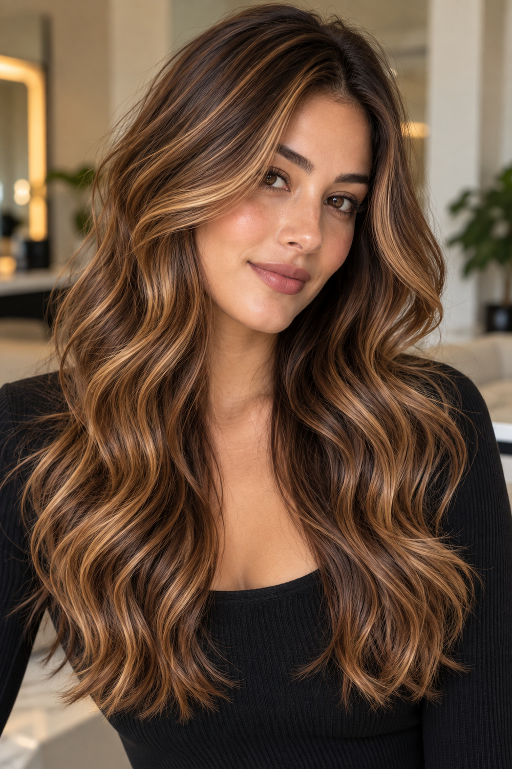 Cinnamon Caramel Brunette - caramel brunette hair color example