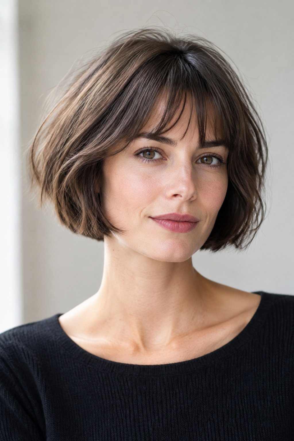 French Bob for Fine Hair – A shorter bob can make fine hair appear fuller and more structured.
