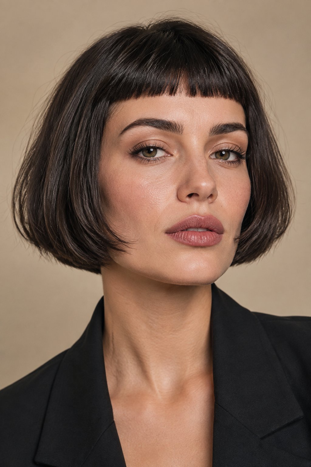 French Bob with Micro Bangs – If you want something bold, micro bangs add a fashion-forward edge.