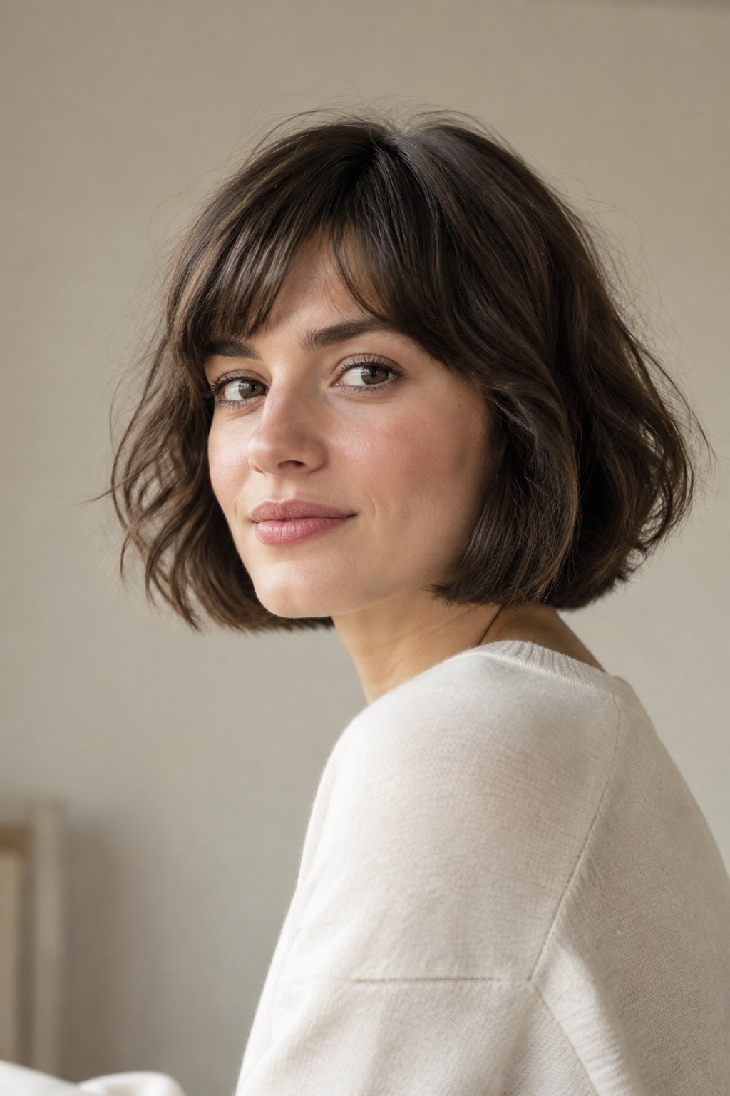 French Bob with Natural Texture – Embracing your natural texture makes the cut feel easy and personal.