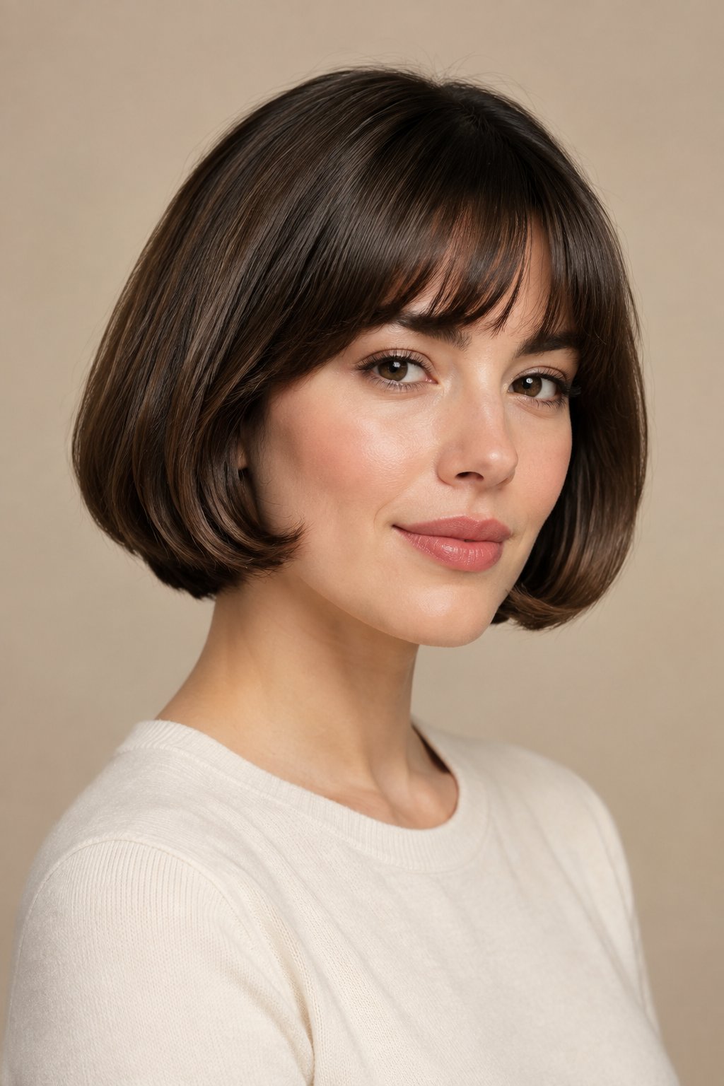 French Bob with Tucked Ends – Tucked-in ends give the cut a polished and vintage-inspired finish.