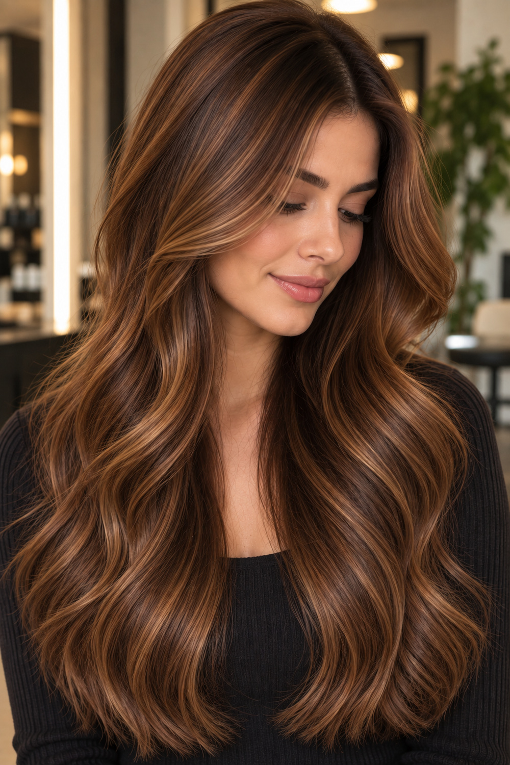 Honey-Caramel Brunette - caramel brunette hair color example