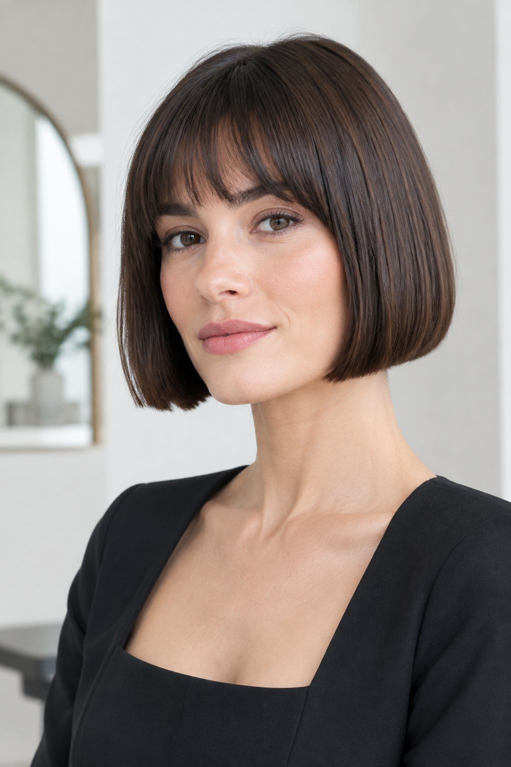 Sleek French Bob – A sleek, smooth version feels elegant and polished for everyday wear.