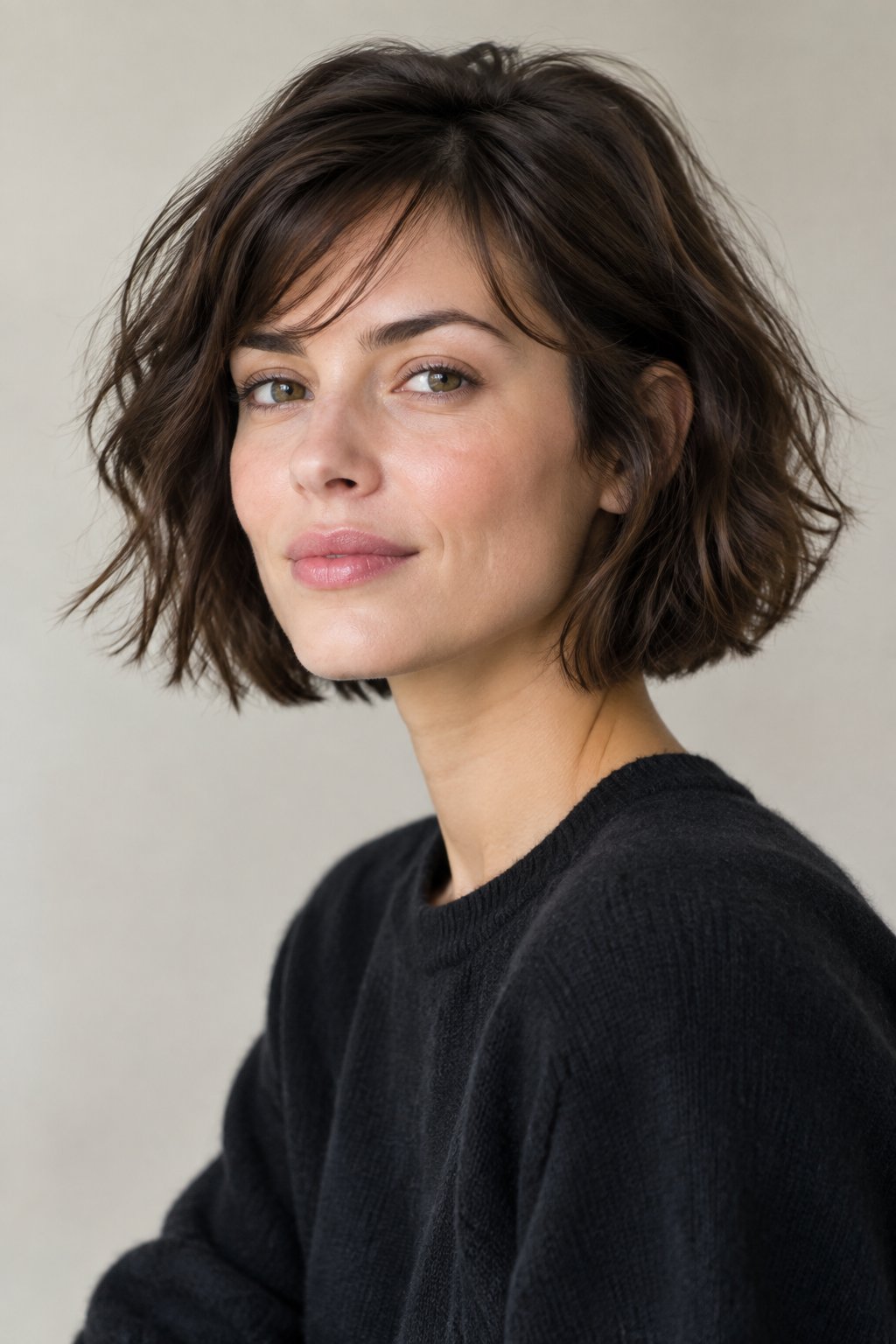 Tousled French Bob – This slightly undone version gives the haircut a cool, effortless feel.