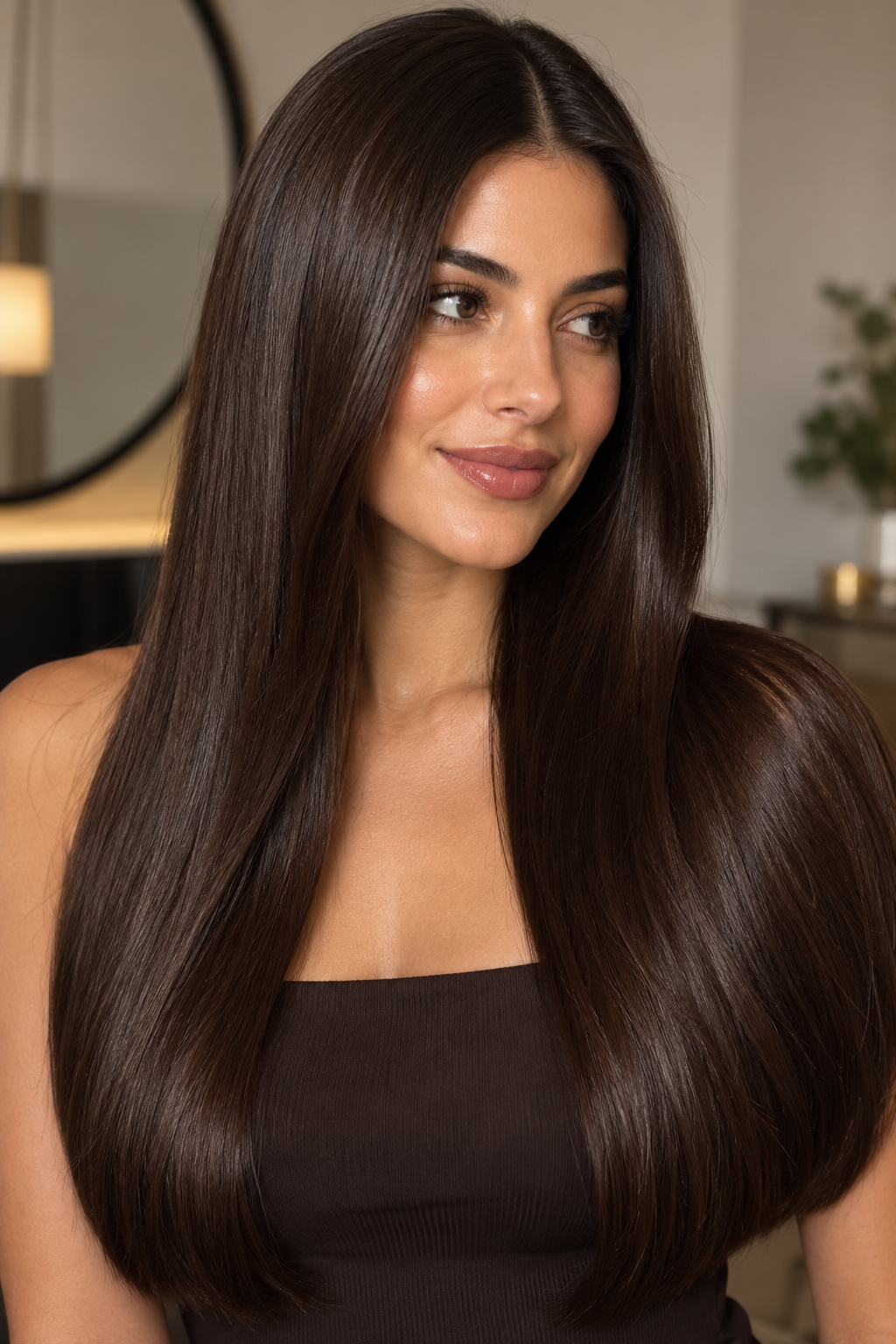 This is a full-head technique that layers three or more shades of brown — often a deep base, a mid-tone, and a lighter accent — to create depth that looks natural in every kind of light.